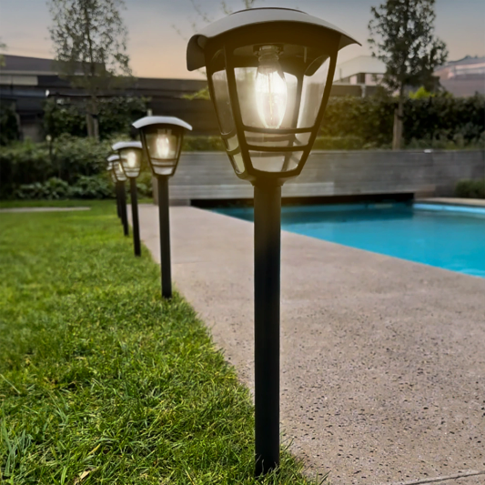 Solar priklamp Prickle met warm wit licht set van 2