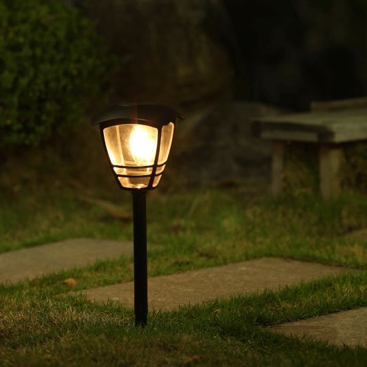 Solar priklamp Prickle met warm wit licht voordeelset van 4