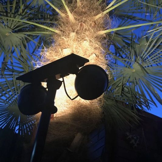 Solar priklamp Vision met twee spots en 5 lichtstanden