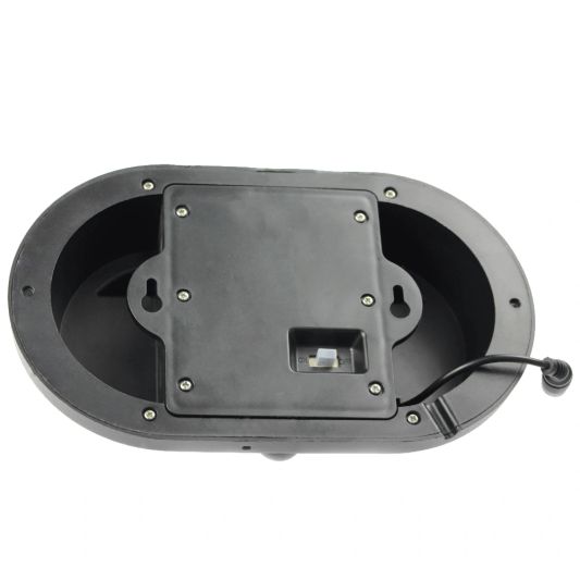 Solar sensorlamp Bullet met los solarpaneel zwart