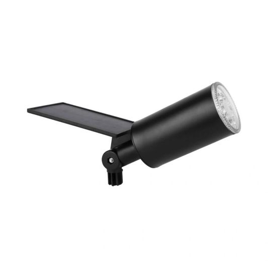 Solar spot Accent voordeelset met grondspies RVS warm wit