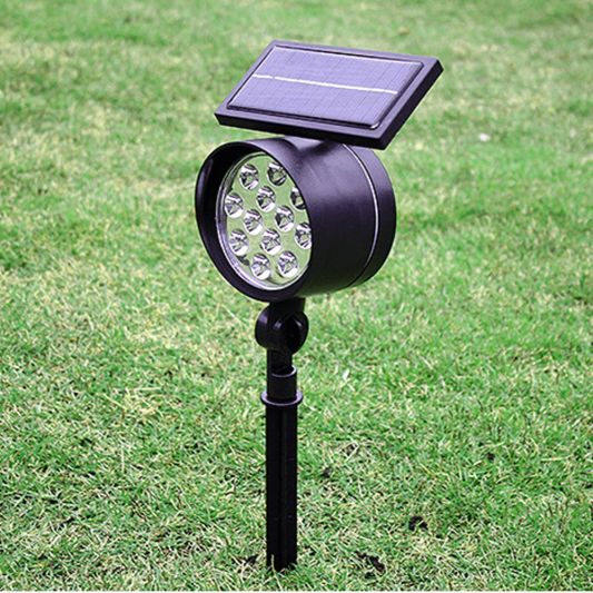 Solar spot Flood voor wandmontage of grondspies - buitenlamp op zonne energie