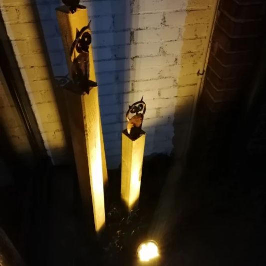 Solar spot Flood voor wandmontage of grondspies - buitenlamp op zonne energie