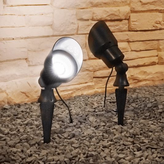 Solar spot Heads complete set met twee spots en los solarpaneel