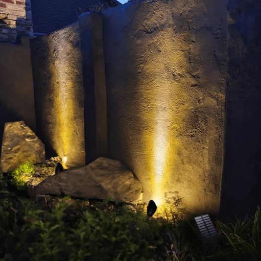 Solar spot Heads complete set met twee spots en los solarpaneel