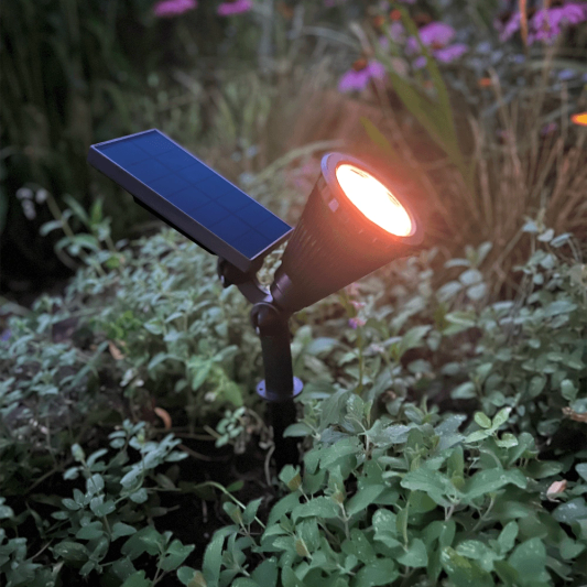 Solar spot Highlight voor wandmontage of grondspies - warm wit licht