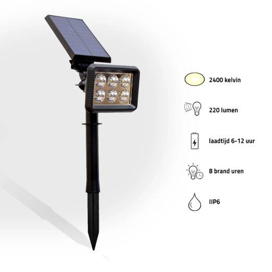 Solar spot Pulse 1 - Tuinspot op zonne energie met dimstand