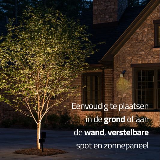 Solar spot Pulse 1 - Tuinspot op zonne energie met dimstand