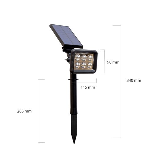 Solar spot Pulse 1 - Tuinspot op zonne energie met dimstand
