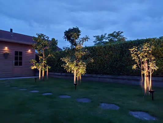 Solar spot Sunny Dual White tuinspot met grondspies - 4 stuks