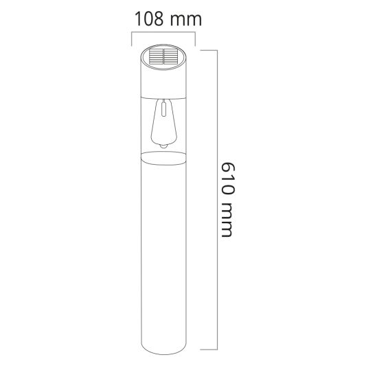Solar staande lamp Ivar