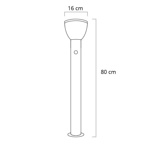 Solar staande lamp Spiez met bewegingssensor