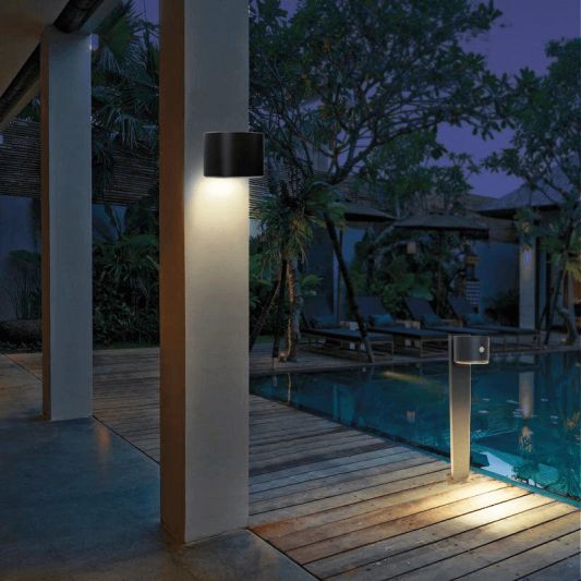 Solar staande lamp Sven op zonne-energie - Tuinlamp met schemer- en bewegingssensor