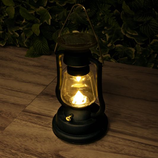 Solar storm windlicht OiL op zonne energie kleur zwart