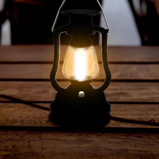 Solar storm windlicht OiL op zonne energie kleur zwart