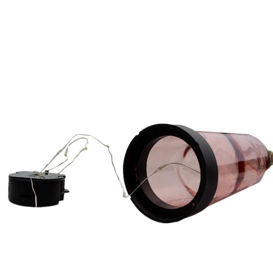 Solar tafellamp Vino Pink op zonne energie