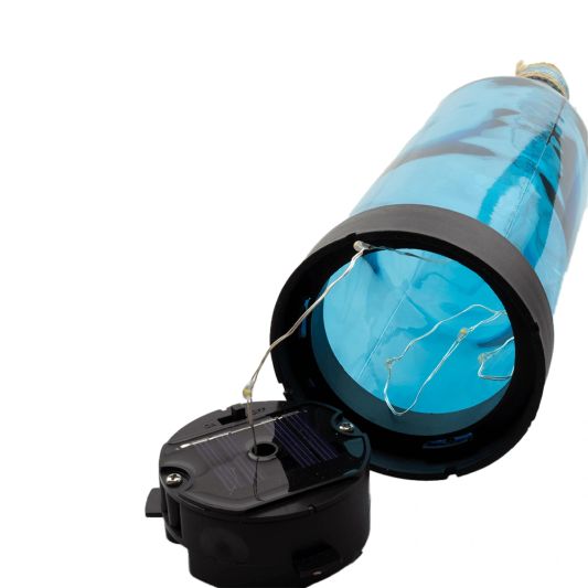 Solar tafellamp Vino Turquoise op zonne energie