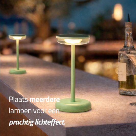 Solar tafellamp Vita - Groen - Voordeelset van 2