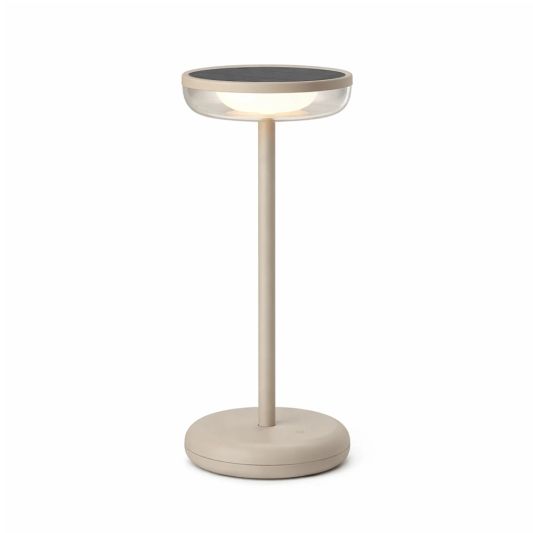 Solar tafellamp Vita - touch dimbaar in warm wit - Zandkleur