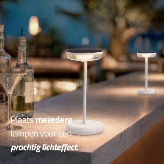 Solar tafellamp Vita - Wit - Voordeelset van 2