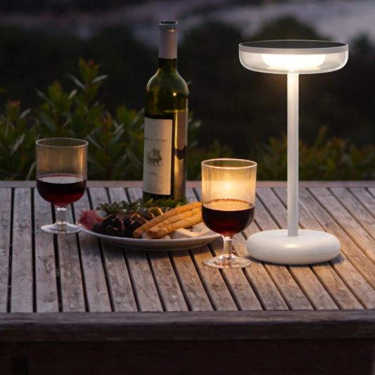 Solar tafellamp Vita - Wit - Voordeelset van 2