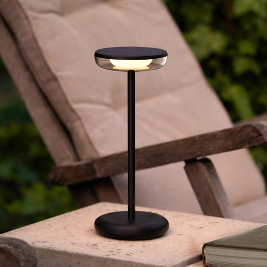 Solar tafellamp Vita - Zwart - Voordeelset van 2