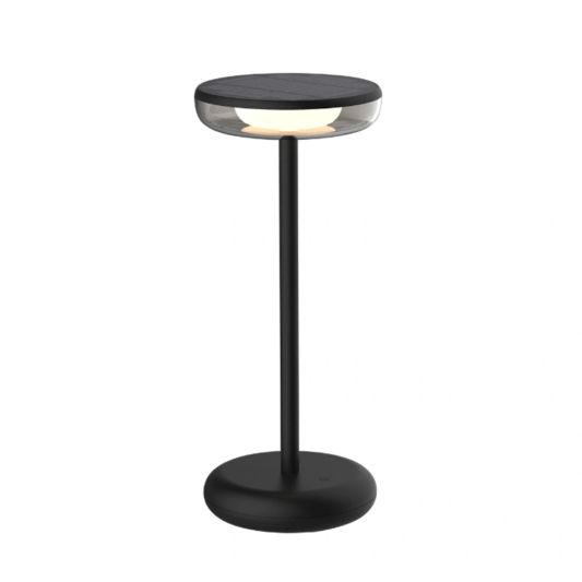Solar tafellamp Vita - Zwart - Voordeelset van 2