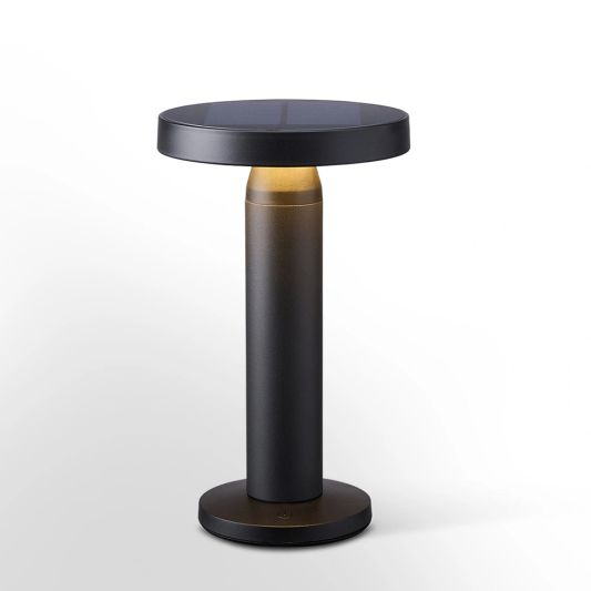 Solar tafellamp Vivro - Zwart - Voordeelset van 2