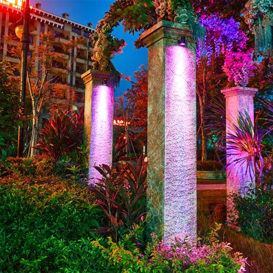 Solar tuinspots Double Twins met 4 slimme RGB spots en los zonnepaneel - Bedienen via de Smart Life app