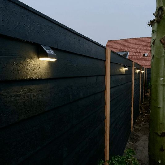 Solar Wandlamp Beam met schemer- en bewegingssensor op zonne-energie set van 4 stuks