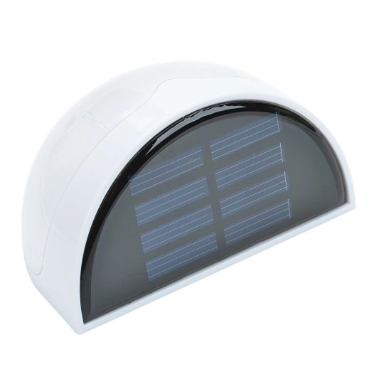 Solar buitenlamp Druppel wandlamp wit 6 leds zonne energie 2 stuks