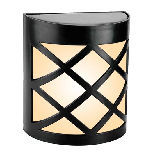 6x Solar wandlamp China RGBW buitenlamp op zonne energie