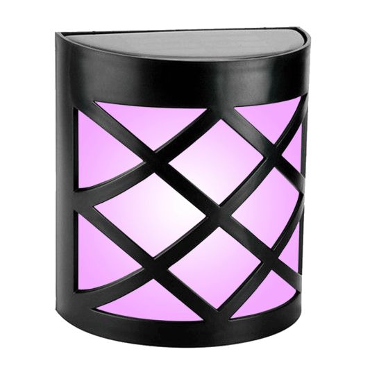 6x Solar wandlamp China RGBW buitenlamp op zonne energie