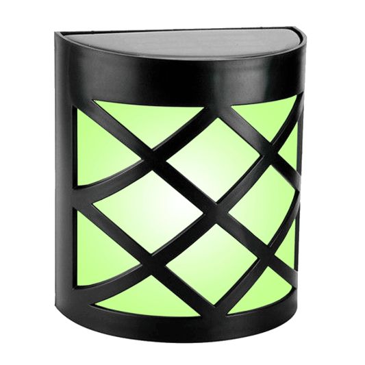 6x Solar wandlamp China RGBW buitenlamp op zonne energie