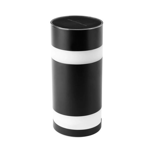 Solar wandlamp Dali op zonne-energie - Moderne zwarte buitenlamp met warm wit licht