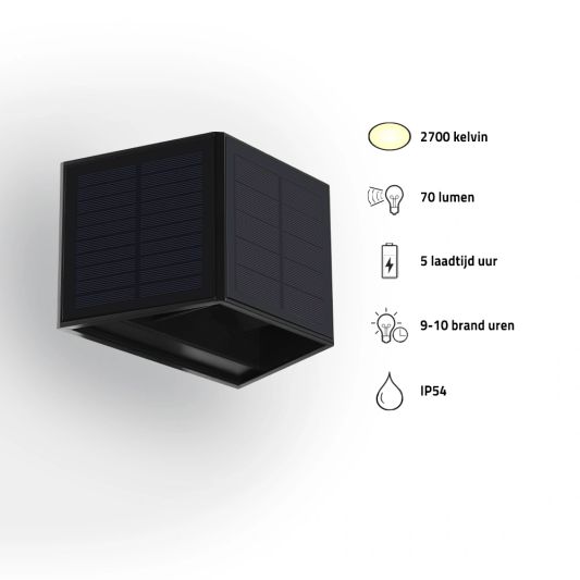 Solar wandlamp Ebbe
