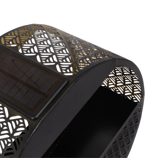 Solar wandlamp Flor - Met plantenbakje - Rond