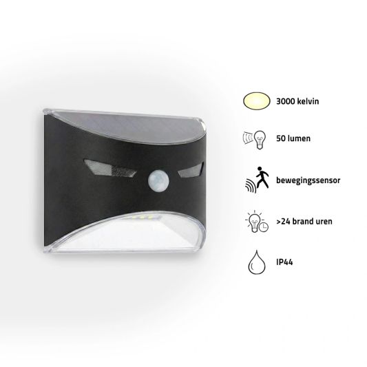 Solar wandlamp Gaze op zonne-energie - Voordeelset 3 stuks