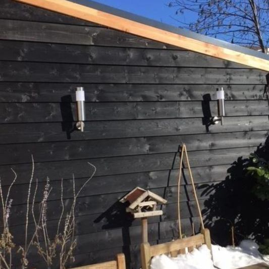 Solar wandlamp Lucifer RVS op zonne energie