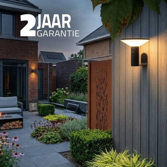 Solar wandlamp Lyon - USB-C oplaadbaar - Met bewegingssensor