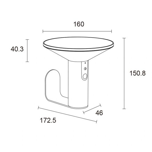 Solar wandlamp Lyon - USB-C oplaadbaar - Met bewegingssensor