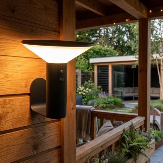 Solar wandlamp Lyon - USB-C oplaadbaar - Met bewegingssensor