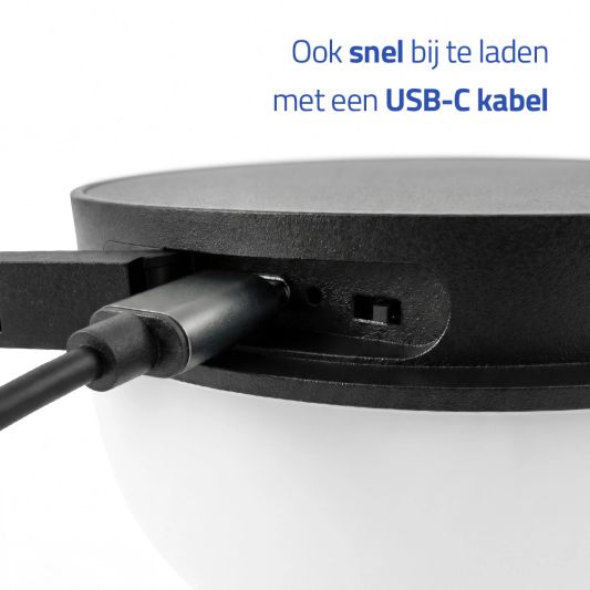 Solar wandlamp Maris - USB-C oplaadbaar - Rotan-look - Met afstandsbediening