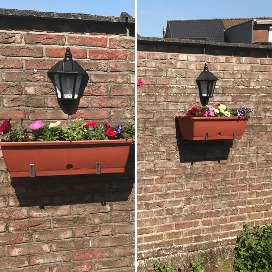 Solar wandlamp Monty klassieke buitenlamp op zonne energie