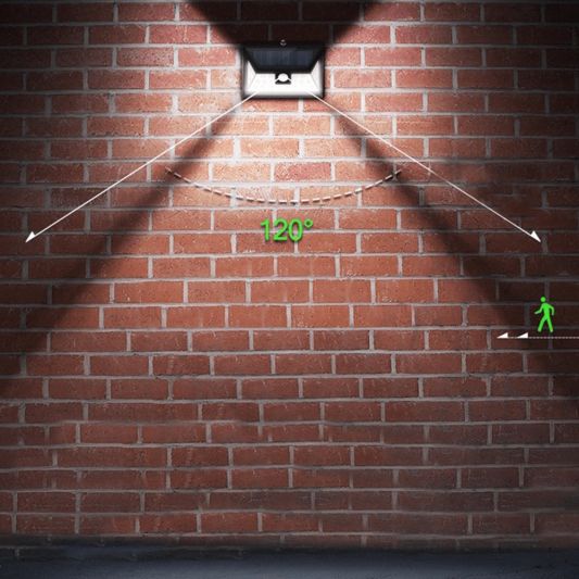 Solar wandlamp Motion II met sensor op zonne energie