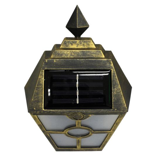 Solar wandlamp München goud 2 stuks