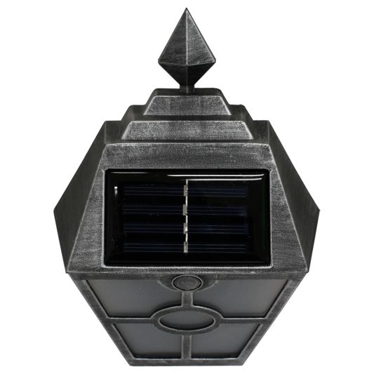 Solar wandlamp Munchen zilver 2 stuks