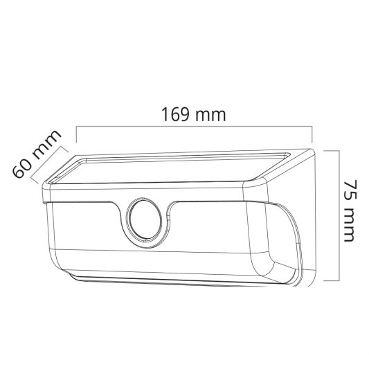 Solar wandlamp Nova - Helder wit licht - Set van 2