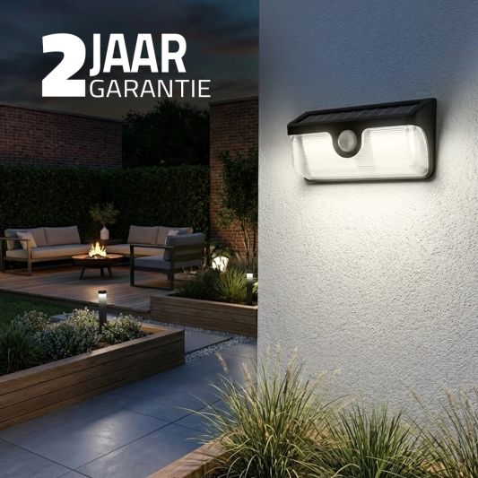 Solar wandlamp Nova - Helder wit licht - Set van 3