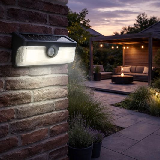 Solar wandlamp Nova - Helder wit licht - Set van 3